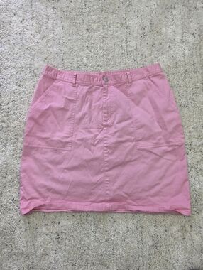 Ralph Lauren Pink Cotton Denim Skirt Sie 18W